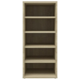 Berkfield Shoe Cabinet Sonoma Oak 31.5X35X70 Cm Engineered Wood - thumbnail 5