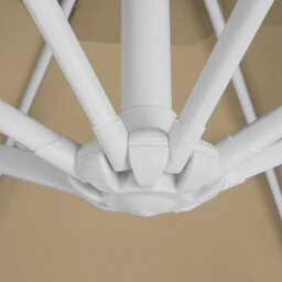 Beliani Cantilever Parasol 300 Cm Savona Sand Beige Beige - thumbnail 7