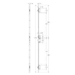Winkhaus 2 Hook Av2 Autolock - Lh - 55mm Bset