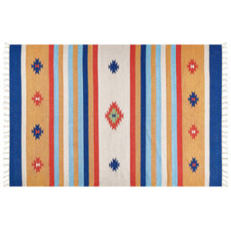 Beliani Rug Taronik Multicolour 200 X 300 Cm Cotton Kilim - thumbnail 1