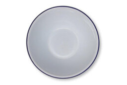 Thorness White Enamel Blue Rim Pudding Bowl Oven Dish 20Cm - thumbnail 2