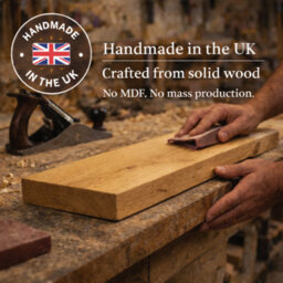 Mkgt Solid Wood Radiator Shelf, No Drill With Brackets, Handmade In Uk (Rustic Pine, 100Cm) - thumbnail 8