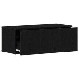 Walplus Tv Stand With Drawer Black 80 X 34 X 30 Cm Engineered Wood - thumbnail 5