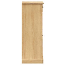 Berkfield Shoe Cabinet Vigo 60X35X96 Cm Solid Wood Pine - thumbnail 6