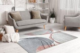 RugsX Carpet Fusion 5868 White Dark Pink - Lines, Modern, Abstract 280X370 Cm - thumbnail 5