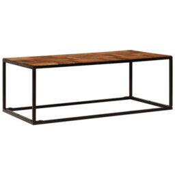 Berkfield Coffee Table 110X60X40 Cm Solid Acacia Wood And Steel - thumbnail 2