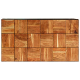 Berkfield Coffee Table 110X60X40 Cm Solid Acacia Wood And Steel - thumbnail 4
