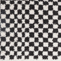 Livabliss Birmingham-Modern Black Grey Brown Checkered Soft Plush Pile Living Dining Bedroom Rug 200 X 275 Cm Easy Care, Non Shedding - thumbnail 7