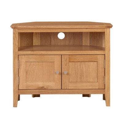 Hallowood Furniture Hereford Oak Small Corner Tv Unit - image 1