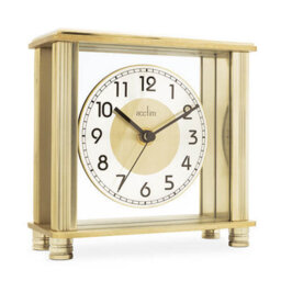 Acctim Hampden Brass Effect Mantel Clock - thumbnail 3