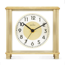 Acctim Hampden Brass Effect Mantel Clock - thumbnail 1
