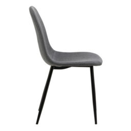 Furniture To Go Wilma Dining Table With Oak Top & Black Legs Included 4 Celia Dining Chair In Light Grey - thumbnail 5