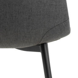Furniture To Go Wilma Dining Table With Oak Top & Black Legs Included 4 Celia Dining Chair In Light Grey - thumbnail 9