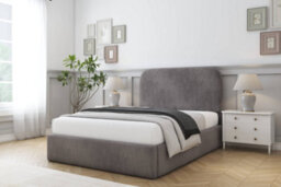 "Sloomy Belvoir Slate Naples Bed Frame With Mattress With 45"" Upholstered Headboard 6' Super King" - thumbnail 2
