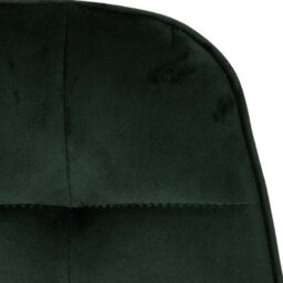 Seconique Athens Round Dining Set With Lukas Chairs - Concrete Effect/black/emerald Green Velvet - thumbnail 6