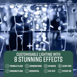 Globrite Garden Fairy Lights - 200 Led, Cool White - Battery Operated String Lights With Remote Control & 8 Lighting Modes - thumbnail 4