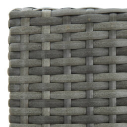 Berkfield 5 Piece Garden Bar Set With Cushions Poly Rattan Grey - thumbnail 8