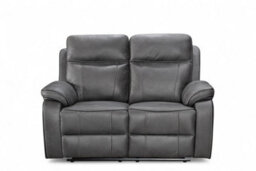 Grey Faux Leather  3 + 2 + 1 Seater Manual Recliner Sofa And Armchair Set For Living Room Vegas - thumbnail 7