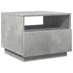 Berkfield Coffee Table With Led Lights Concrete Grey 50X49X40 Cm - thumbnail 3