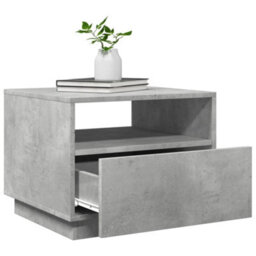 Berkfield Coffee Table With Led Lights Concrete Grey 50X49X40 Cm - thumbnail 6