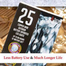 Outdoor Copper Wire Lights (25)- Cold White- Christmas Lights - thumbnail 6