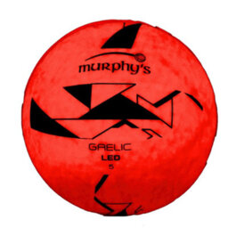 Murphys Led Light Up Gaelic Football Fluorescent Orange/black (5) - thumbnail 1