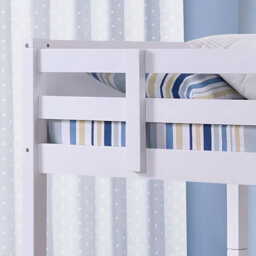 Amani Bedford White Bunk Bed, Converts To 2 Single Beds, Solid Pine With Ladder, Kids Bunk Bed - thumbnail 3
