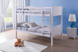 Amani Bedford White Bunk Bed, Converts To 2 Single Beds, Solid Pine With Ladder, Kids Bunk Bed - thumbnail 6