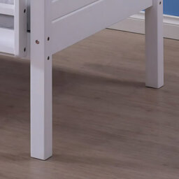 Amani Bedford White Bunk Bed, Converts To 2 Single Beds, Solid Pine With Ladder, Kids Bunk Bed - thumbnail 4