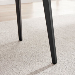 Furniturebox Koko Walnut Wood Effect Round Dining Table Black Legs 100Cm - thumbnail 5