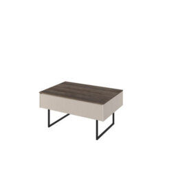 Arte Chic Sand Beige & Oak Lago 7 Coffee Table W1000mm H500mm D680mm - Modern Design, Discreet Storage - thumbnail 1