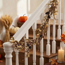 Garden Greatness 6Ft Rustic Autumn Garland With Pinecones - thumbnail 2