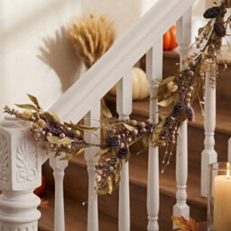 Garden Greatness 6Ft Rustic Autumn Garland With Pinecones - thumbnail 1