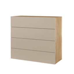 Arte Versatile Impressio 27 Chest Of Drawers 1000mm X 910mm X 410mm In Oak Mauvella & Congo - Compact Storage Solution - thumbnail 1