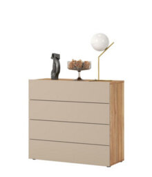 Arte Versatile Impressio 27 Chest Of Drawers 1000mm X 910mm X 410mm In Oak Mauvella & Congo - Compact Storage Solution - thumbnail 4
