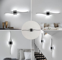 Wall Light Led Indoor Modern Black Wall Lamp Indoor 27W 89Cm - thumbnail 5