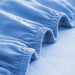 Ameha Plain Microfiber Fitted Sheet 25Cm Deep Pocket-Hypoallergenic Easy Care Light Blue Fitted Sheets Super King (180X200Cm) - thumbnail 6