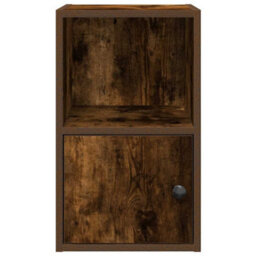 Vidaxl Bookcase Smoked Oak 31X24X52 Cm Engineered Wood - thumbnail 5