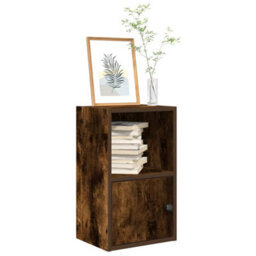 Vidaxl Bookcase Smoked Oak 31X24X52 Cm Engineered Wood - thumbnail 1