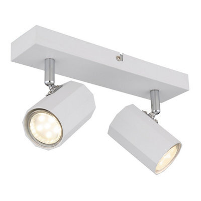 Luminosa Lighting Luminosa James Twin Ceiling Spotlight White Matt 2X Gu10 - image 1