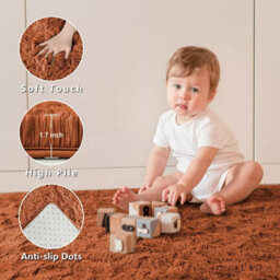Ameha Area Rugs Living Room Large 160X230 Cm Rust Rugs For Bedroom Dinning Room Super Soft Non Slip Rug Modern Carpets For Bedside - thumbnail 9