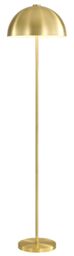 GoodHome Songor Modern Matt Brushed Brass Led Floor Lamp - thumbnail 2