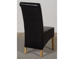 That's Furniture Hampton 120Cm - 160Cm Oak Extending Dining Table And 6 Chairs Dining Set With Montana Black Leather Chairs - thumbnail 7