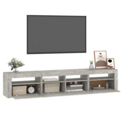 Walplus Tv Cabinet With Led Lights Concrete Grey 210X35X40 Cm - thumbnail 6