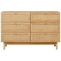 Beliani 6 Drawer Chest Nivo Light Brown - thumbnail 5