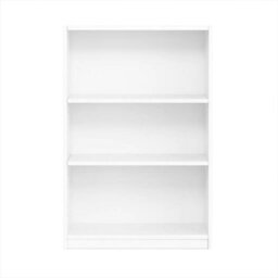 Walplus Jaya 3-Tier Adjustable Shelf Bookcase, Soft Pink Finish - thumbnail 2