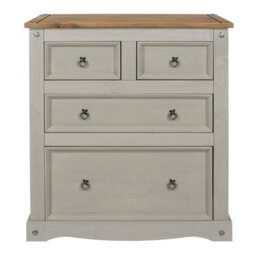 Core Products Premium Corona Grey, 2+2 Chest Of Drawers H103.8Cm X W91.0Cm X D47.0Cm - thumbnail 4