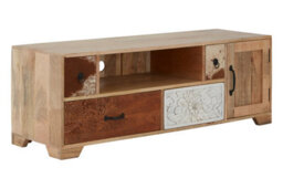 Orsina Mango Wood Media Unit,four Drawers Unit,industrial Design Sideboard,modern Storage Cabinet,bedroom Sideboard - thumbnail 2