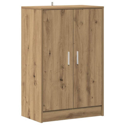Berkfield Elegant Shoe Cabinet Artisan Oak 60X35X92 Cm Engineered Wood