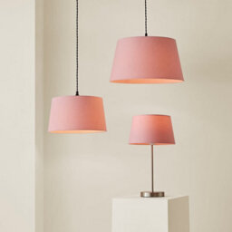 Valuelights Aspen Small Blush Tapered Ceiling Lamp Shade (D)25Cm - thumbnail 7